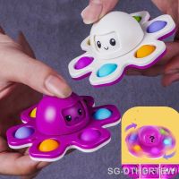 【LZ】∏☾✼  Antistress Push Bubbles Fidget Spinner Toys for Adults Children Kids Relieve Stress Gift New Face Change Finger Spinner Toy