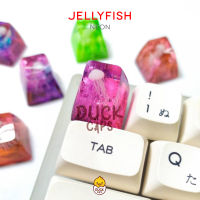 Keycap "Jellyfish" / "แมงกระพรุน" : ปุ่มตกแต่งคีย์บอร์ด Artisan Keycap สำหรับ Mechanical Keyboard