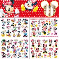 【YF】 1Pcs Minnie Mouse Kids Tattoo Sticker Anime Figure Cartoon Girls Birthday Gift Body Art Waterproof Stickers