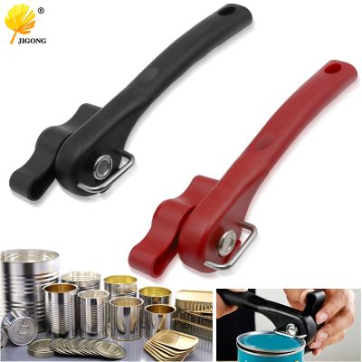 【YF】 Plastic Professional Kitchen Tool Safety Hand-actuated Can Opener Side Cut Easy Grip Manual for Cans Lid