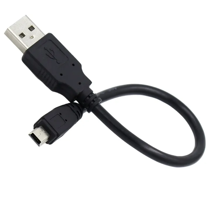 Short 20cm Mini USB 5 Pin Data Charging Cable for Digital Cameras MP3 ...