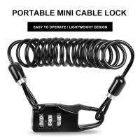 【LZ】♣⊕✉  Compact Mountain Bike Wire Lock Secure Capacete Acessórios Top-rated Steel Cable Lock para bicicletas intempéries