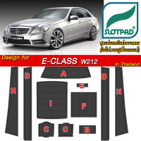 SLOTPAD ยางรองหลุม Mercedes Benz E class W212 ตรงรุ่น เกียร์ 5 speed ออกแบบเองจากรถเมืองไทยพวงมาลัยขวา ตรงรุ่นรถเมืองไทยโดยเฉพาะ แผ่นรองหลุม รองช่องวางแก้ว ยางรองแก้ว รองช่องวางของ ที่รองแก้ว ในรถ เบนซ์ อี คลาส