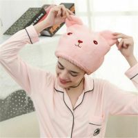 hotx 【cw】 Kid Hair Turban Dry Drying Wrap Hat Cap Bathing Ears Pattern Hooded