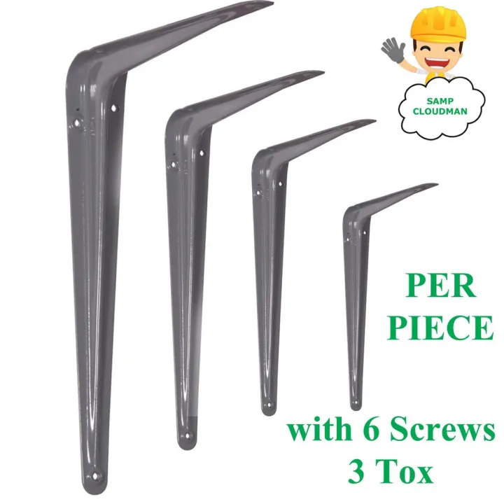 Shelf Brackets with Tox and Screws L Type Bracket Shelves Bracket Per