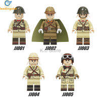 LEADINGSTAR เลโก้ Minifigures Jj001-005ญี่ปุ่นกองทัพถังทหารอาคารบล็อกของเล่นสำหรับเด็ก【cod】