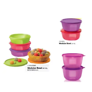 New TUPPERWARE Big Wonders Large Bowl Set BLUE Set of 2 -3 Cup 700ml