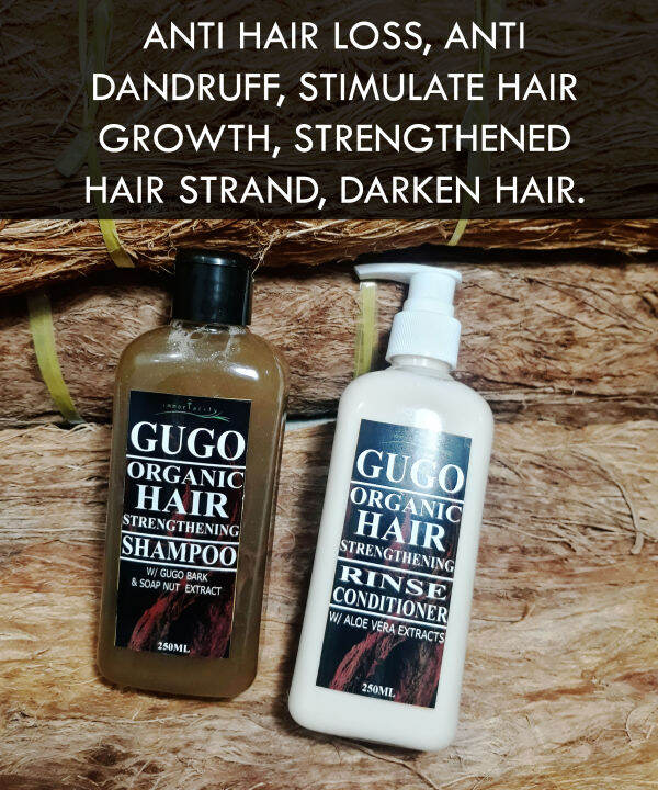 GUGO hair shampoo and conditioner with GUGO BARK Lazada PH