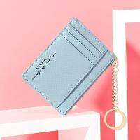 【CW】❡✳◘  New Wallets Leather Coin Purse Chain Small Wallet Multi-card Bit Card Holder Clutch