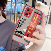 เคสโทรศัพท์มือถือเคสสำหรับ Xiaomi Redmi Note 12 5G Xiaomi Poco X5 5G (มีสายรัดข้อมือ) เคสโทรศัพท์บางเฉียบด้านหลังแข็งกันกระแทกสำหรับเด็กผู้หญิงเคสใส่โทรศัพท์ขอบนิ่ม