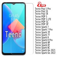 【Unbreakable】2-1Pc HD สำหรับ Tecno Pop 5X 5 S 5C 5P 5 LTE Spark 7 7P 7T 7P 8 P 8T 8C สำหรับ Tecno Pop 5 S X Spark 7 8 PT Pro Glass