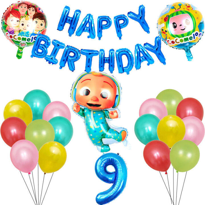 25-pcs-kids-happy-birthday-year-old-number-foil-balloon-party-decoration-set-cartoon-cocomelon-boy-helium-globos-baby-shower-toy