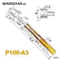 100ชิ้น P100-A3 Dia 1.8มม. โพรบทดสอบสปริงความยาวขาสำหรับเทสอุปกรณ์33.35มม. จังหวะสปริงฟอง: 180กรัม