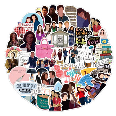 103050PCS American Series Gilmore Girls Stickers for Laptop Water Bottle Guitar Waterproof Graffiti Decals Sticker Kids Toy