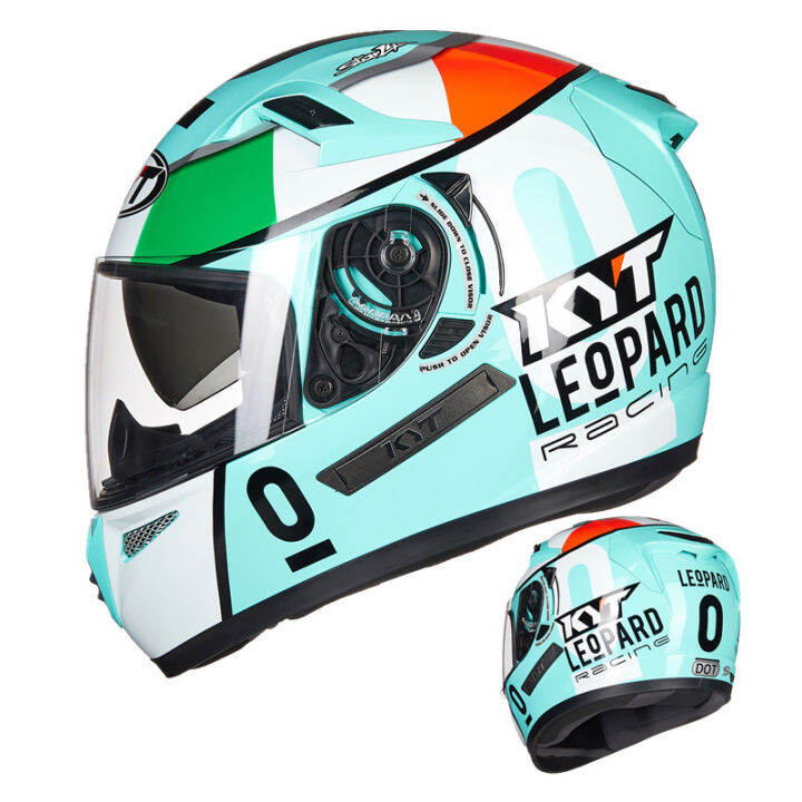 KYT K2 motorcycle helmet GP track helmet double lens riding four