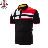 FREDD MARSHALL 2023 Summer New Fashion Patchwork Polo Shirt Men Short Sleeve Colorblock Casual Contrast Color Cotton Polos 658