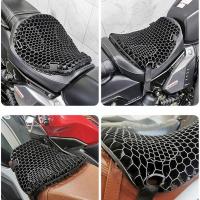 ；‘【- Motorcycle Seat Cushion Honeycomb Air Comfort Gel Autobike Decompression Cover Shock Absorbing Pressure Relief Cooling Cushion