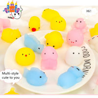 SS【ready stock】Random Style Cute Animal Dumplings  Toy, Cute Colored Squishy Squeeze Ball Anxiety Relief Anti Stress Props, For Childre ADHD