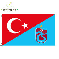 ครึ่งตุรกีครึ่ง Trabzonspor เป็นธงตั้งแต่1967 3ft * 5ft (90*150เซนติเมตร) ขนาดตกแต่งคริสต์มาสสำหรับบ้านธงแบนเนอร์