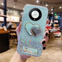 เคสโทรศัพท์ใหม่สำหรับ Honor X9B X9A ฝาครอบกลิตเตอร์นิ่มใสลายดาวกระจกแต่งหน้าดวงจันทร์เพื่อเป็นเกียรติแก่ Honor X9A X9B เคส