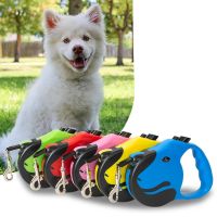 3/5M Retractable Puppy Leash Durable Flexible Dog Leash Lead Pet Cat Automatic Traction Rope Leashes Puppy Walking Running Lead