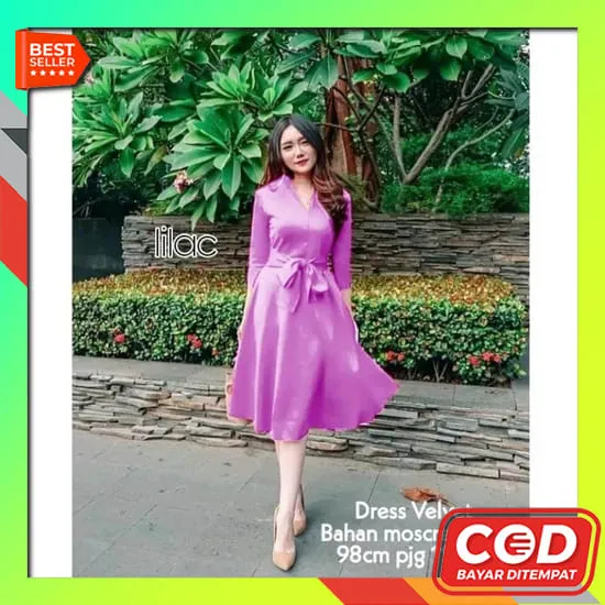 Dress Wanita Terbaru Baju Gereja Buat Natal Bju Party Modern Seksi