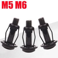 Black Carbon Steel Petal Rivets Lock Nut Bolt M4 M5 M6 Hollow Iron Aluminum Rivet Gun Riveter Fixed License Plate For Car Screw