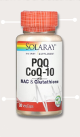 Solaray, PQQ, CoQ-10 with NAC &amp; Glutathione, 30 VegCaps