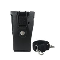 Walkie Talkie Leather Case Carrying Holder Holster Fit For CP200 EP450 CP040 GP3188 Two Way Radio--VBLL