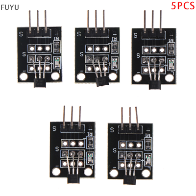 FUYU 5pcs KY-003 Hall Effect โมดูลเซ็นเซอร์แม่เหล็กสำหรับ PIC AVR Smart Car