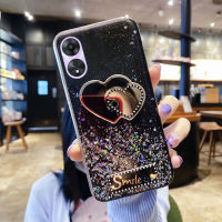 KOSLAM เคสโทรศัพท์กากเพชรฟ้ารูปหัวใจชุบด้วยไฟฟ้าสำหรับ OPPO A78 4G 5G A58 Reno10 5G 10 Pro 5G 10 Pro + A98 5G A17 A17K A77 5G A57 4G A76 Reno8 T 4G 5G C53 Realme C55 C33เคสไอโฟนใส่ใหม่สิ่งสกปรกปลอกในสต็อก