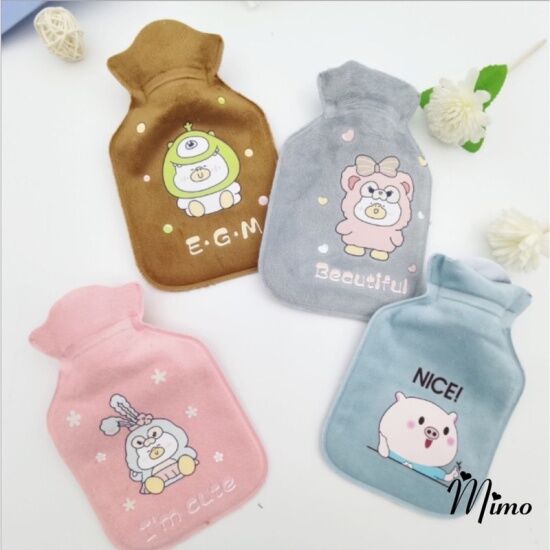 Túi chườm sưởi ấm chườm bụng nhung nỉ mịn phong cách hoạt hình đáng yêu - ảnh sản phẩm 4