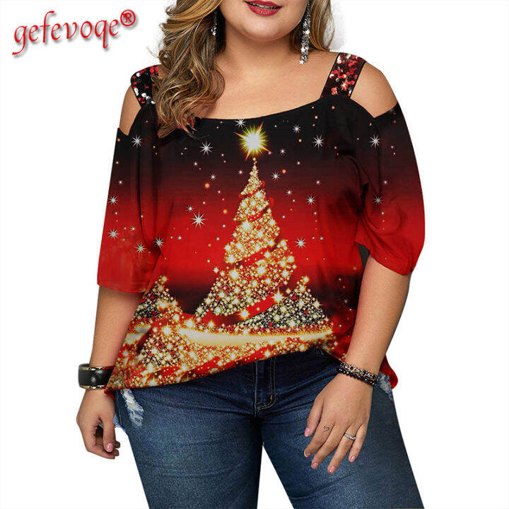 5xl-6xl-christmas-tree-printed-oversized-t-shirt-women-loose-casual-plus-size-tshirt-vintage-office-lady-top-pullovers-tee-femme