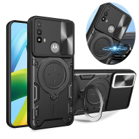 สำหรับ Motorola Moto E20 E30 E40 โลหะแหวน Kickstand เกราะกันกระแทกสำหรับ Moto E 20 30 40 สไลด์เลนส์ป้องกันฝาครอบ-fbgxbgdbnxxfn