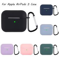 Silicone Protective Cover For Apple AirPods 3 Case 3rd Gen Generation Headset Protective Bluetooth Earphone Case With Buckle