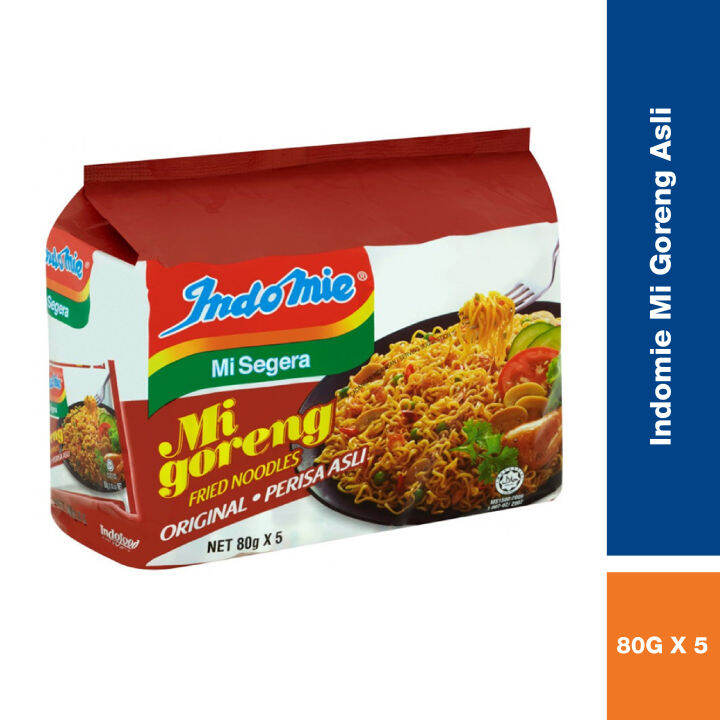 Indomie Mi Goreng Fried Instant Noodles Asli 80G X 5 | Lazada