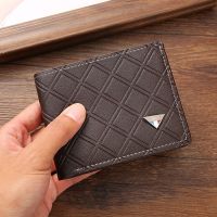 New Men Wallets Short Male Purse Zipper High Quality Black Frosted Material Youth Credit Card Holder PU Leather Foldable Wallets