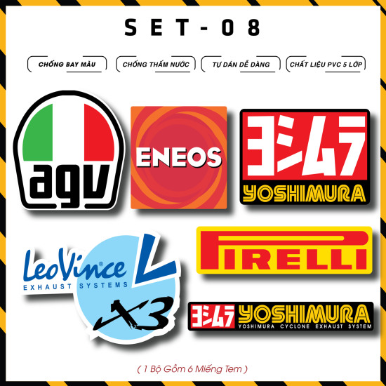 Tem dán xe máy logo các chủ đề lg08 - hình dán sticker trang trí xe máy - ảnh sản phẩm 1
