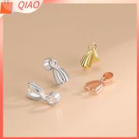 QIAO 3PCS เงินสีเงิน ตัวล็อคจี้เงินแท้925 อุปกรณ์เสริม DIY ตะขอแขวนจี้ ชิ้นส่วนสร้อยคอ เครื่องประดับสำหรับทำ ตะขอกำไลข้อมือ ชิ้นส่วนสร้อยคอ