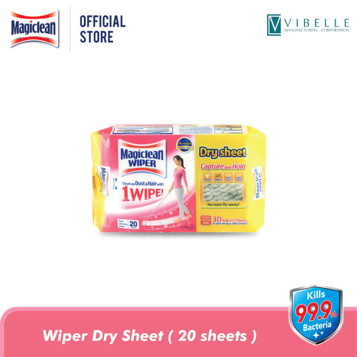 Magiclean Wiper Dry Sheets (20 sheets) Lazada PH