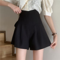 [Real Photo] Xiaoran Korean Chic High Waist terno short women Wide Leg Loose A line Casual shorts for ladies