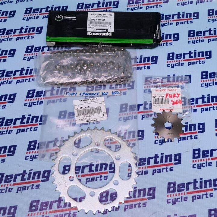 6 HOLES CHAIN SPROCKET SETFury 125 14T 36TGenuine Lazada PH