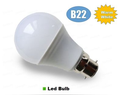 โคมไฟหลอดไฟ LED B22 7W AC100V-240V ฐานอลูมิเนียมพร้อมไดรฟ์เปลี่ยนแสงสีขาวนวล