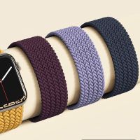 Strap For Apple Watch Band 44mm 40mm 45mm 41mm 42mm 38mm 49mm Elastic braided solo loop Bracelet iWatch Series 8 Ultra 7 SE 3 6 Straps