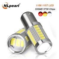 NLpearl 2x 1156 Ba15s Bau15s Led Blub 5730 33SMD Py21W P21w Car Brake Backup Reverse Turn Signal Light 12V 1157 Bay15d Canbus