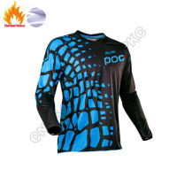 2023 poc ฤดูหนาว WARM fleece ขี่จักรยาน downhill jerseys MTB เสื้อจักรยาน Offroad DH รถจักรยานยนต์ JERSEY motocross sportwear Close Thinking