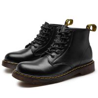 พร้อมส่ง!Dr.martens รองเท้าบูทมาร์ตินลําลอง แบบผูกเชือก 6 รู กันน้ํา สไตล์คลาสสิก เรโทร แฟชั่นสําหรับผู้ชาย