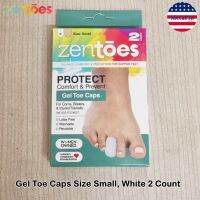 ZenToes® Protect Comfort &amp; Prevent Gel Toe Caps 2 or 6 Pack ปลอกเจลสำหรับสวมนิ้วเท้า