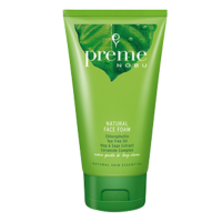 PREME NOBU NATURAL FACE FOAM 50,100 G. พรีมโนบุโฟมล้างหน้าพรีมโนบุ สีเขียว 50,100 กรัม โฟมล้างหน้าลดสิว