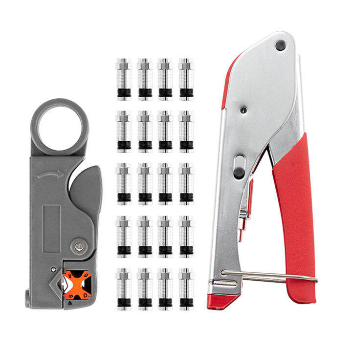 NANWEI Network Cable Tool Set Crimping Pliers Set Coaxial Cable Press